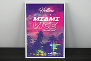 Miami Vice - Flyer / Poster, a Flyer Template by VectorMedia (Thumbnail 3 of 8)