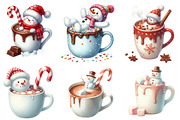 Snowman Hot Cocoa clipart, an Illustration by Designworld (Thumbnail 3 of 5)