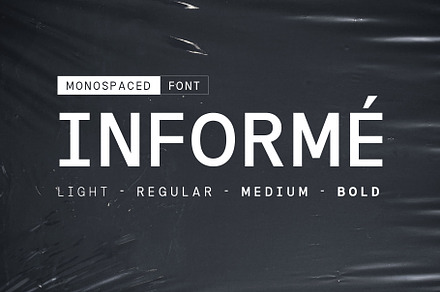 Informe - Monospaced, a Sans Serif Font by Arterfak Project