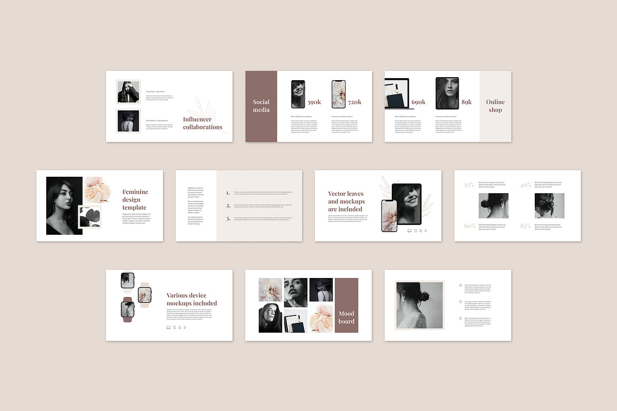 AMELIE Keynote Brand Guidelines, a Presentation Template by AgataCreate (Photo 7 of 13)
