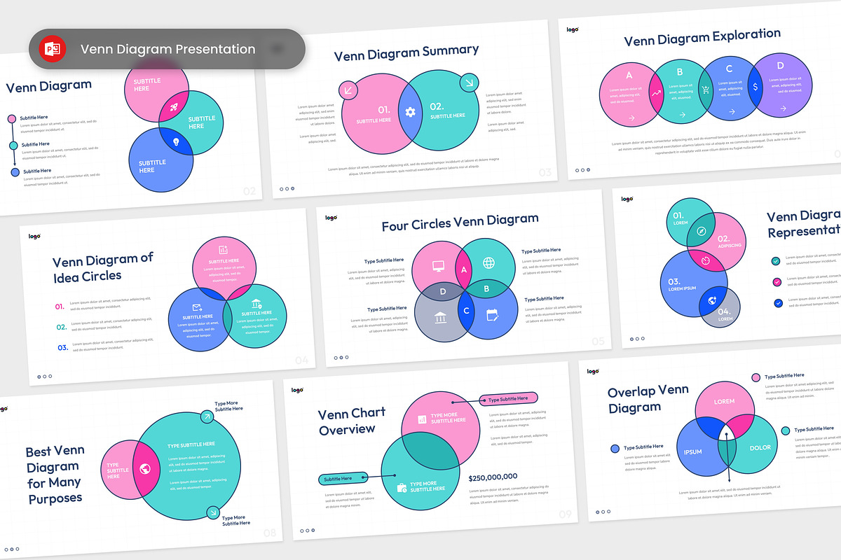 Venn Diagram Presentation PowerPoint, a Presentation Template by Antstheme (Photo 1 of 2)