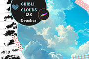 Procreate Ghibli Cloud Brushes, a Brushes & More by nikiartcorner (Thumbnail 1 of 10)