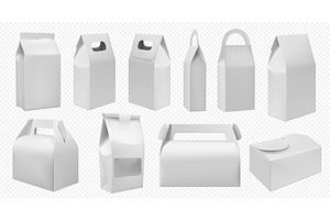 Box Meal Vector. Lunch Box And Food