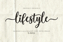 Lifestyle - Tail Swash Script Font