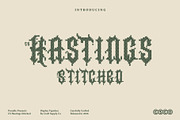 CS Hastings Stitched, a Blackletter Font by Craft Supply Co. (Thumbnail 1 of 8)
