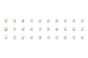 100 Business Analytics Flat Icons, a Duotone Icon by Creative Stall (Thumbnail 3 of 3)