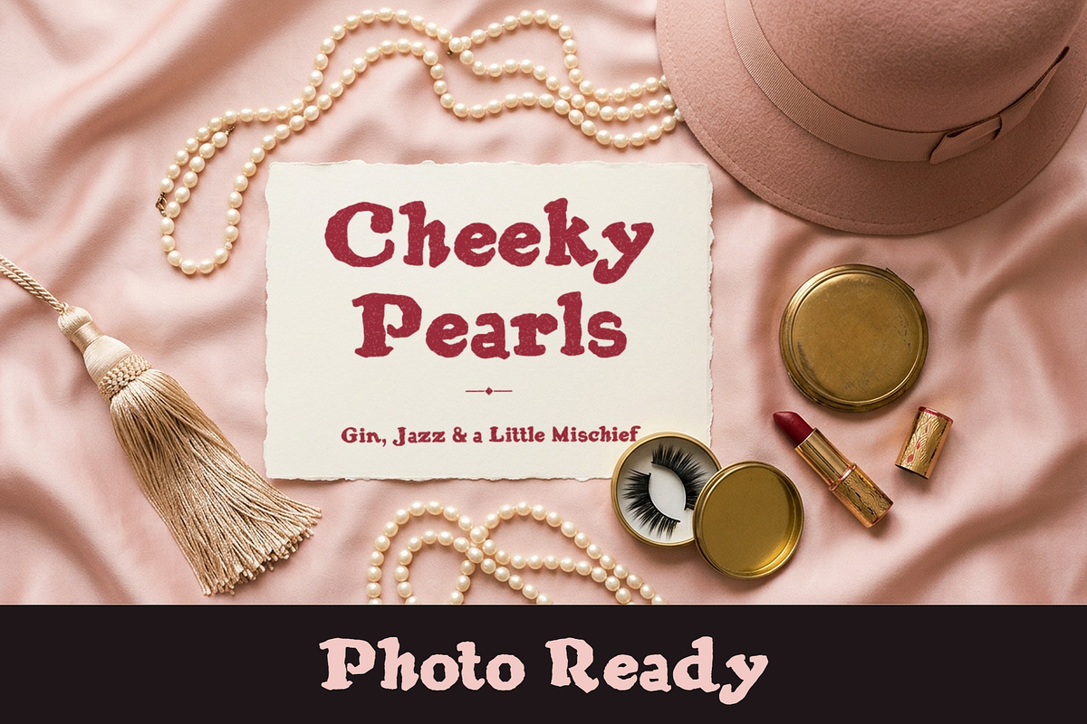 Cheeky Pearls | Flapper Slab Serif, a Slab Serif Font by Lauren Hodges (Photo 3 of 12)