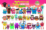 Freaky Monsters Bundle, an Animal Illustration by Asaelv Shop! (Thumbnail 2 of 8)