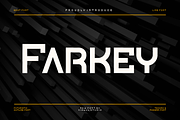 Farkey - Modern Techno Font, a Sans Serif Font by Viswal Studio (Thumbnail 1 of 10)