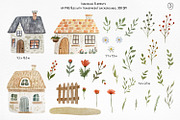 Country Cottage Charm Watercolor, a Decorative Illustration by Anna Druzhkova (Thumbnail 5 of 32)