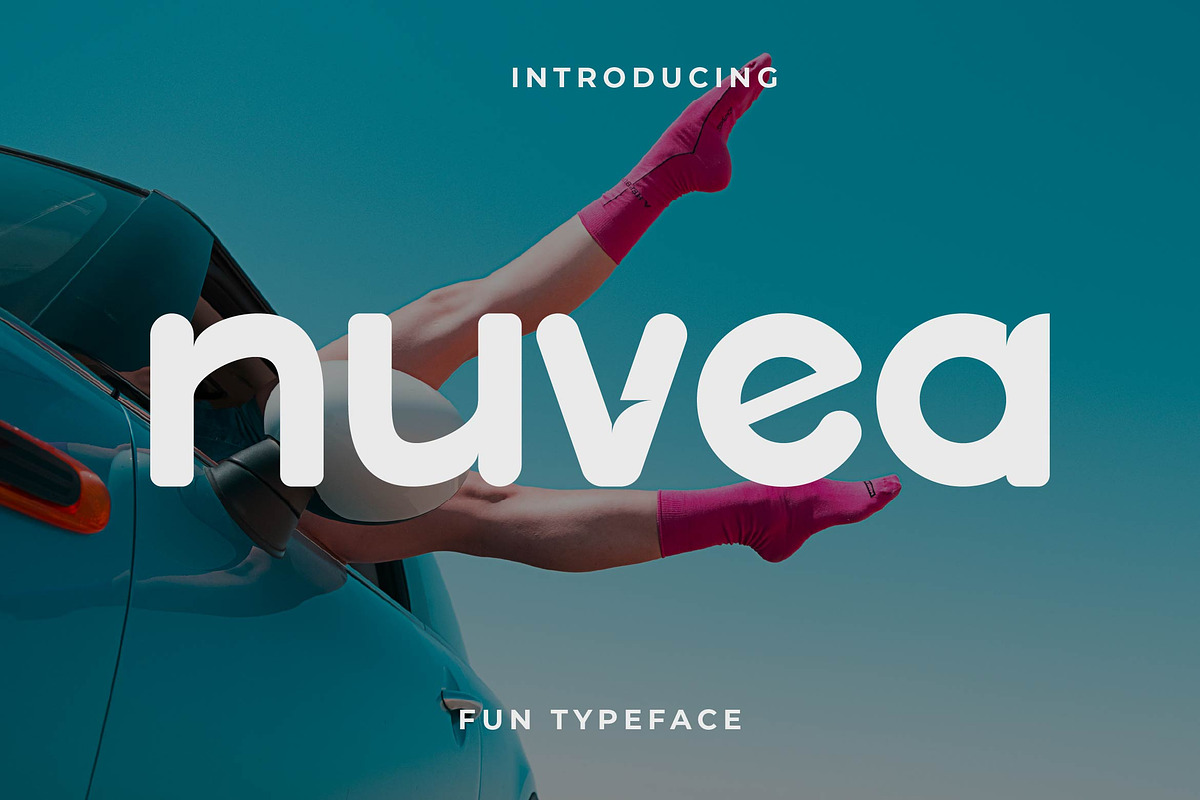 Nuvea Display Font, a Sans Serif Font by Artiveko (Photo 1 of 8)