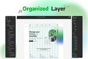 Modern Finance/Fintech Landing Page, an UI Kit Template by aideas (Thumbnail 2 of 3)