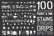 100 Vector Paint Objects, a Graphic by Graffiti Fonts® (Thumbnail 1 of 2)