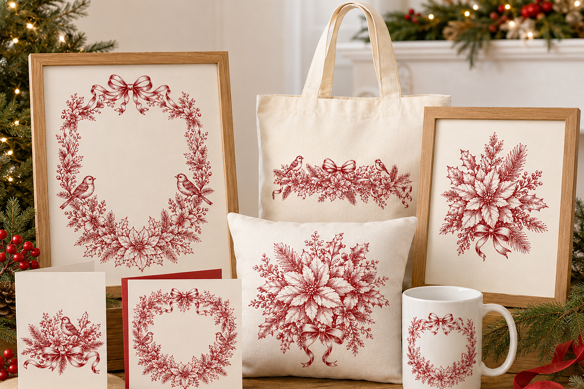 50 Christmas Clipart Bundle, a Decorative Illustration by HeavensStar (Photo 6 of 8)