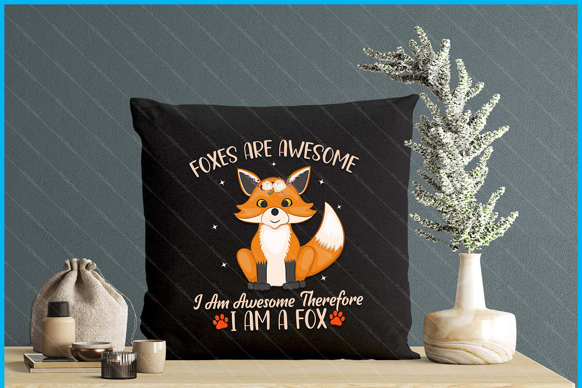 Foxes Are Awesome Cute Fox SVG, a Graphic by Creativeusart (Photo 4 of 4)
