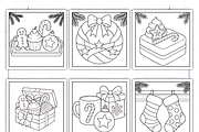 Cozy Christmas Closeups Coloring, a Seasonal Illustration by Design Station (Thumbnail 8 of 8)