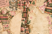 Reading Christmas Junk Journal Pages, a Background Graphic by Markicha Art (Thumbnail 4 of 5)