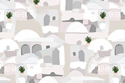 Island greek houses white grey, a Pattern Graphic by Cotton Melon pattern Shop (Thumbnail 3 of 5)
