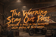 Huntwakes Midnight Slash Grunge font, a Handwritten Font by HypeWorksCo (Thumbnail 6 of 15)