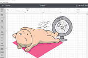 Kawaii Summer cats Beach party SVG, an Animal Illustration by ARTify Illustrations (Thumbnail 7 of 11)