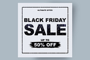 Glitter Black friday sale template, a Marketing Template by Love Giftery (Thumbnail 1 of 2)