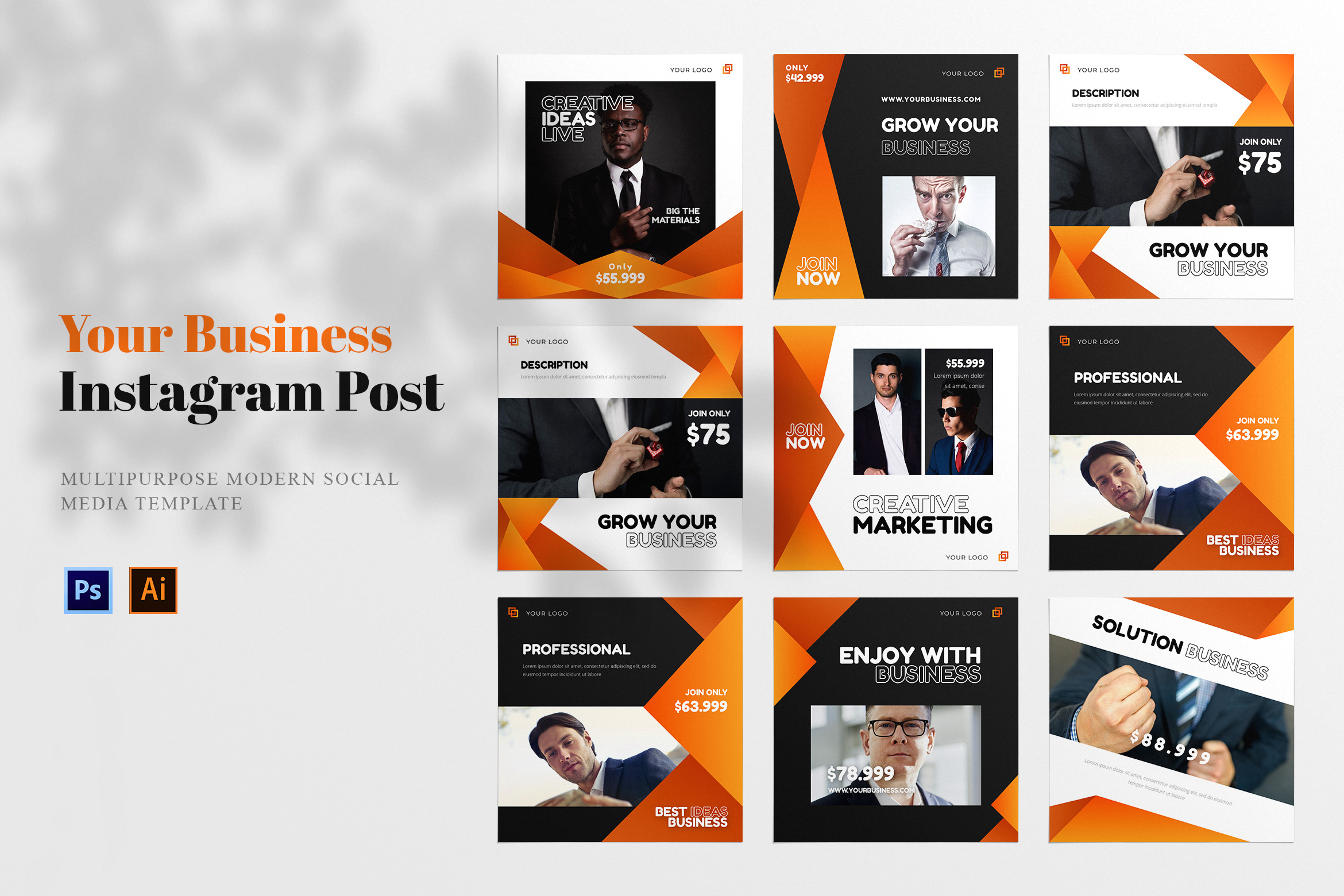 Your Business Social Media Post, a Social Media Template by inspirasign