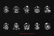 10 Bundle Dark Art Chicano Gangster, an Illustration by Morspective (Thumbnail 6 of 7)