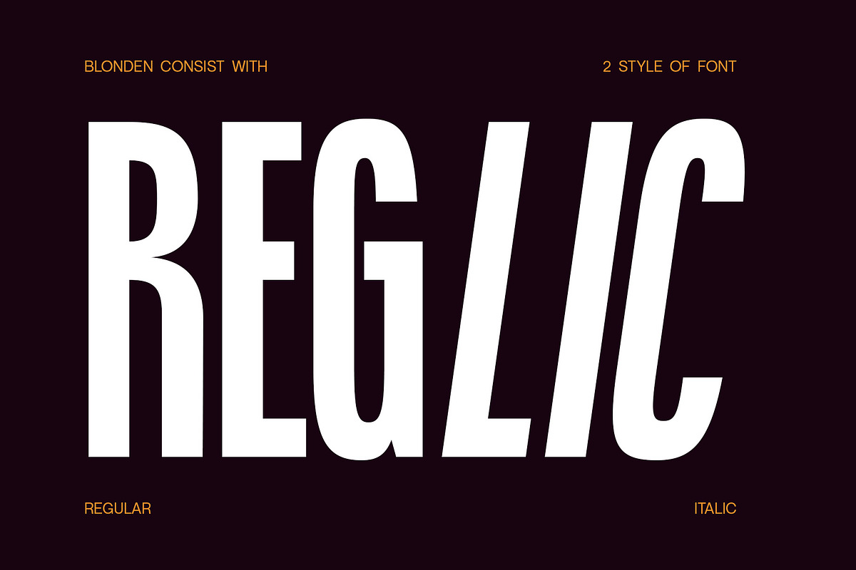 Blonden - Condensed Sans Serif, a Sans Serif Font by Craft Supply Co. (Photo 2 of 8)