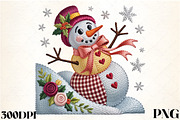 Faux Embroidery Whimsical Winter Sno, an Illustration by CrexoraLab (Thumbnail 1 of 4)