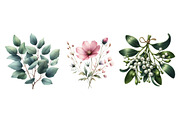 Christmas Wildflowers Clipart, an Illustration by Designworld (Thumbnail 5 of 6)