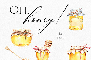 Honey Bee Watercolor