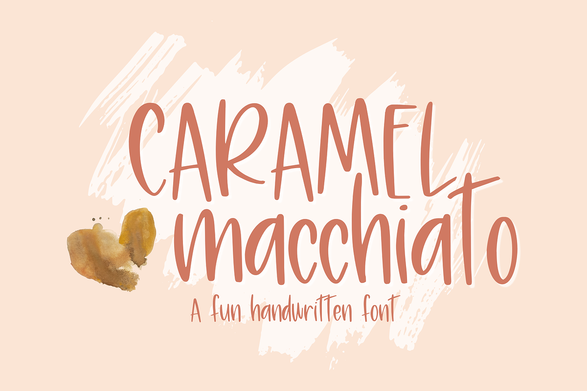 Caramel Macchiato, Cute Handwriting, a Sans Serif Font by Designing Digitals (Photo 1 of 9)