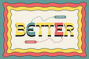 Richsand | Retro Psychedelic Font, a Sans Serif Font by Tiptop Graphic (Thumbnail 6 of 9)