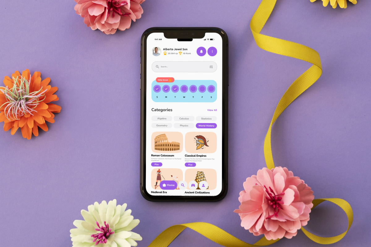 Pintera - Study Quiz App UI Kit preview 5