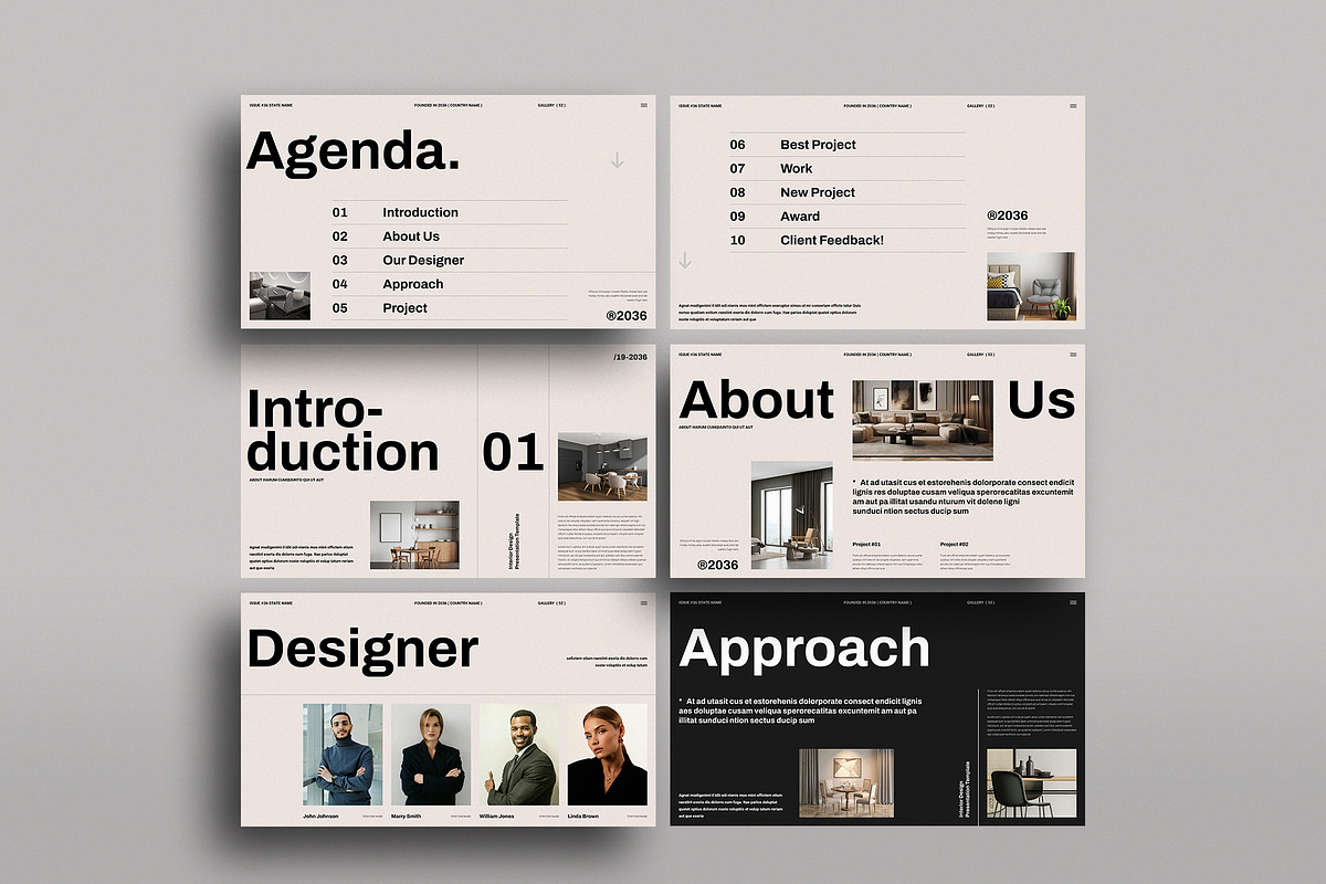 Interior Design Template | CANVA, a Presentation Template by TemplateFolio-Shop (Photo 4 of 17)