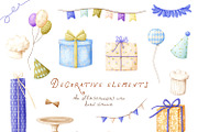 Yummy party - whimsy clipart, a Decorative Illustration by polikarpovaart (Thumbnail 21 of 22)