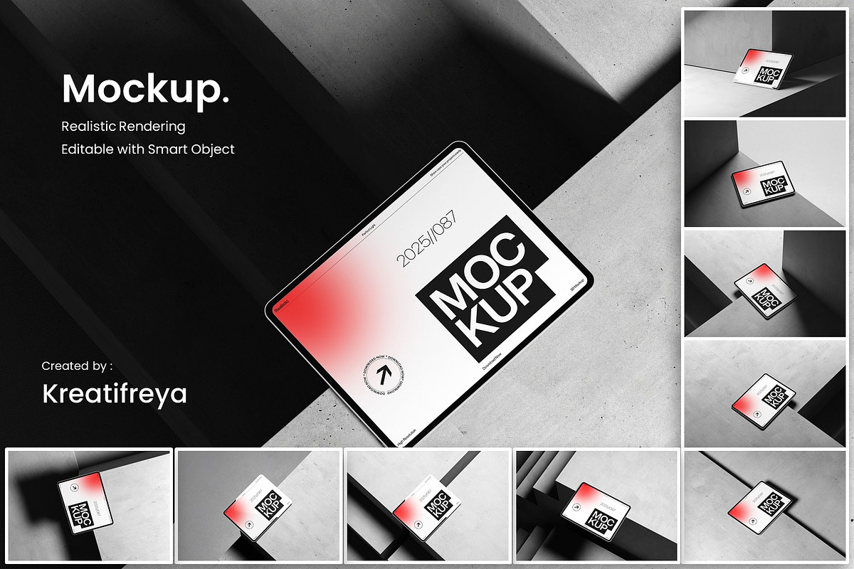 Design iPad Mockup, an iPad Mockup by kreatifreya (Photo 1 of 11)