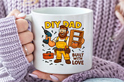 DIY Dad Funny Fathers Day Sublimatio, an Illustration by DreamCafeArt (Thumbnail 6 of 7)