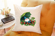 Watercolor Strawberry Gnomes Clipart, an Illustration by Sublimation Artist (Thumbnail 6 of 6)