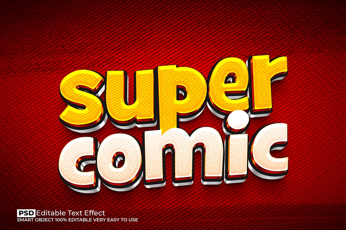 Super Comic Pop Text Effect PSD, a Layer Style Add-On by Design Fly