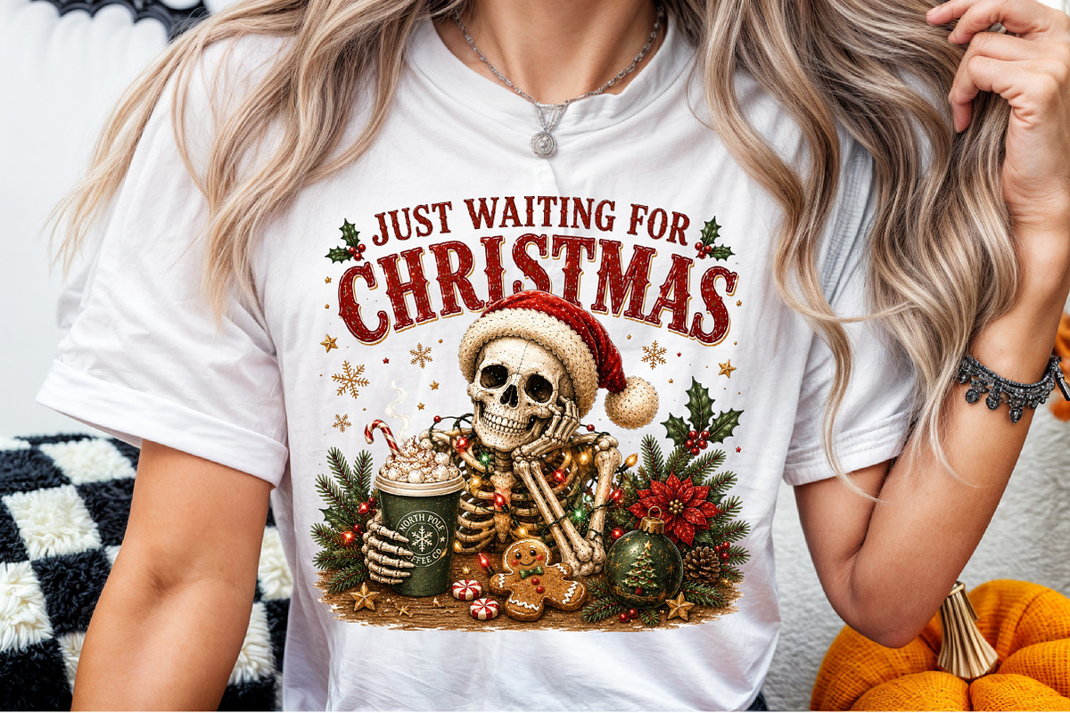 Funny Skeleton Christmas Png, a Seasonal Illustration by Sublimation Artist (Photo 6 of 9)