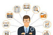 Auditing, Tax, Accounting Concepts, a Finance Illustration by TAlex (Thumbnail 3 of 6)