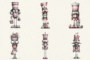 Quirky Nutcracker Christmas Clipart, an Illustration by DreamCafeArt (Thumbnail 4 of 8)