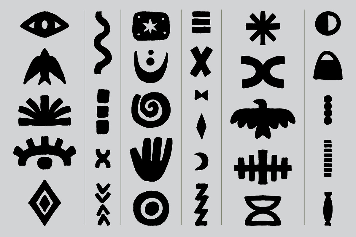 TRIBAL SET | Graphic collection, a Decorative Illustration by katieromanoff_art (Photo 6 of 12)