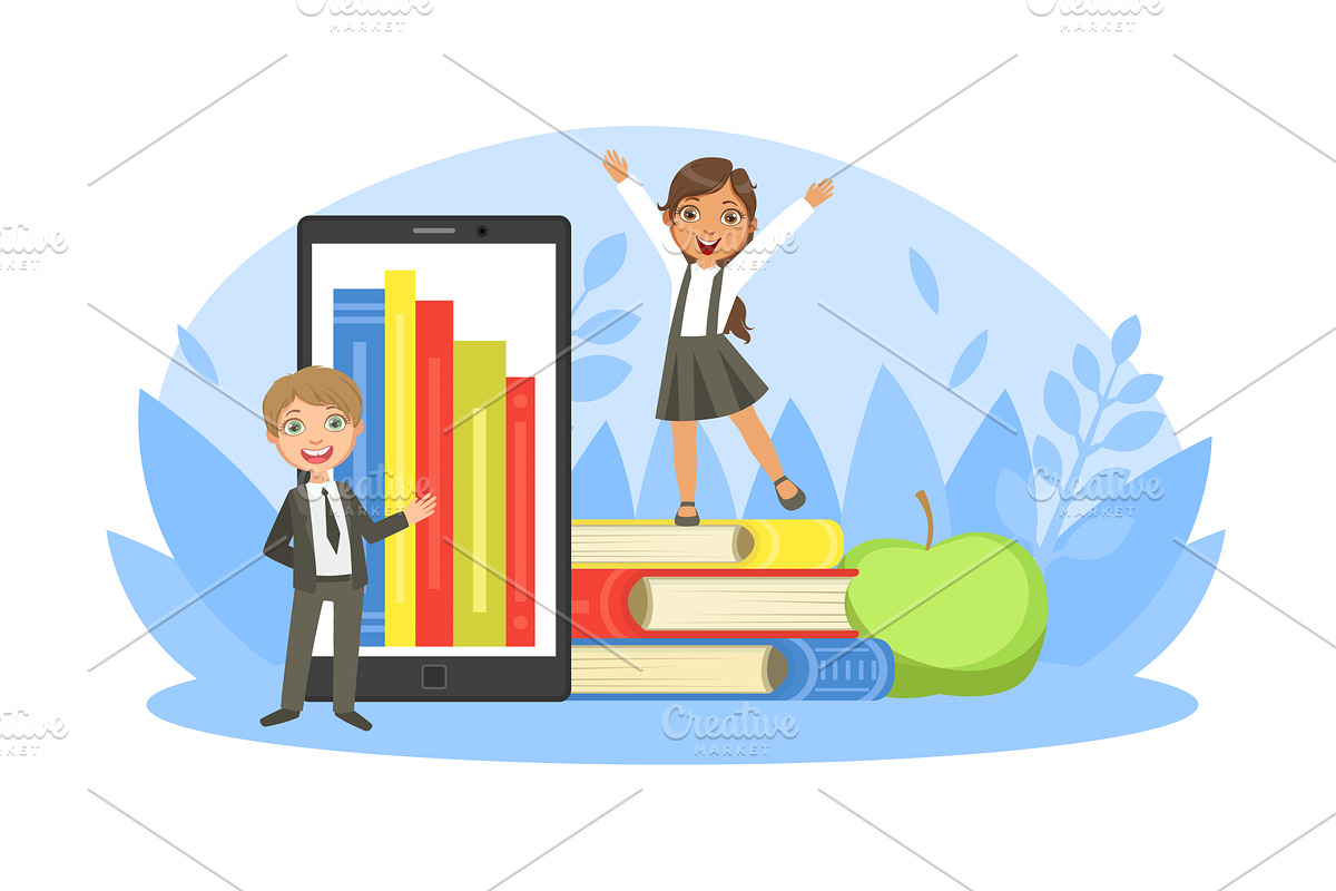 Back to School, Tiny Cute, an Education Illustration by TopVectors