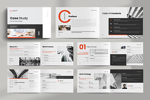 Case Study Brochure Landscape, a Brochure Template by NorthPeak