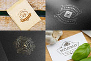 36 Restaurant Logos and Badges, a Branding & Logo Template by Vasya Kobelev (Thumbnail 10 of 15)