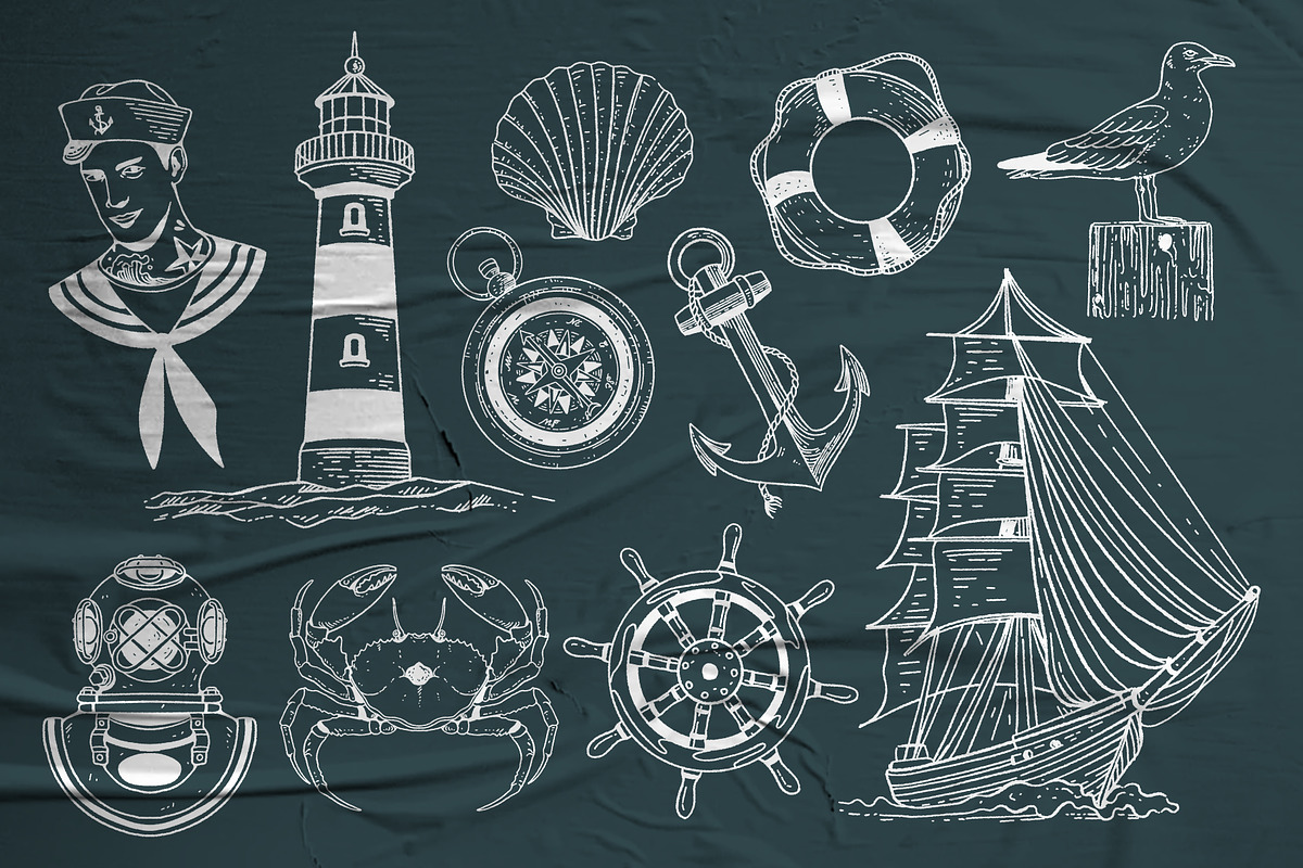 Nautical Set, an Illustration by Bromz Studio (Photo 3 of 4)