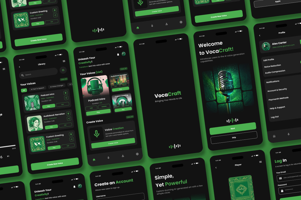 VocaCraft - AI Voice Generate Mobile, an App Template by productype1 (Photo 4 of 5)