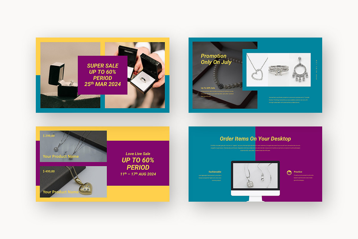 Memu : Jewelry Catalog Google Slides, a Presentation Template by Punkl Camp (Photo 6 of 17)